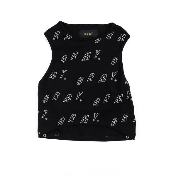 Urmah Dojo All Over Print Girl Top (Black)